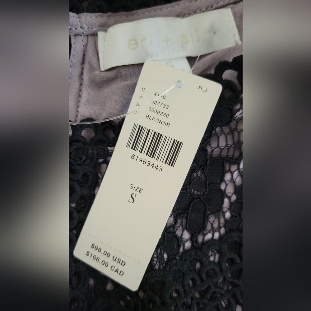 NWT Eri +Ali Anthropolgie Lace Top - Picture 4 of 7